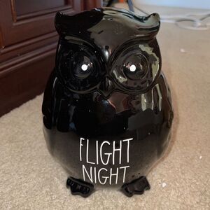 RAE DUNN,Ceramic flightnight  Owl NIB